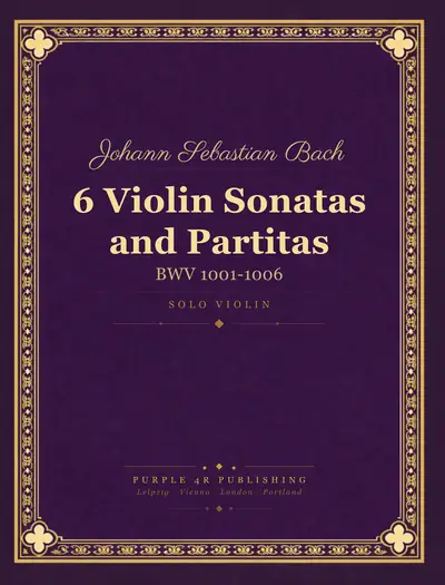 Cover of Johann Sebastian Bach — 6 Violin Sonatas and Partitas