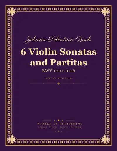Cover of Johann Sebastian Bach — 6 Violin Sonatas and Partitas