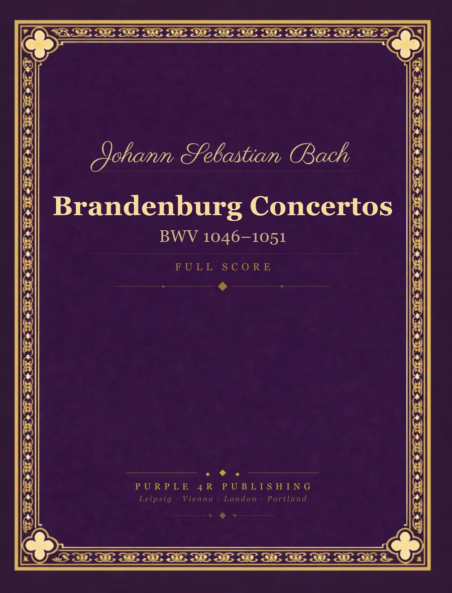 Cover of Johann Sebastian Bach — Brandenburg Concertos