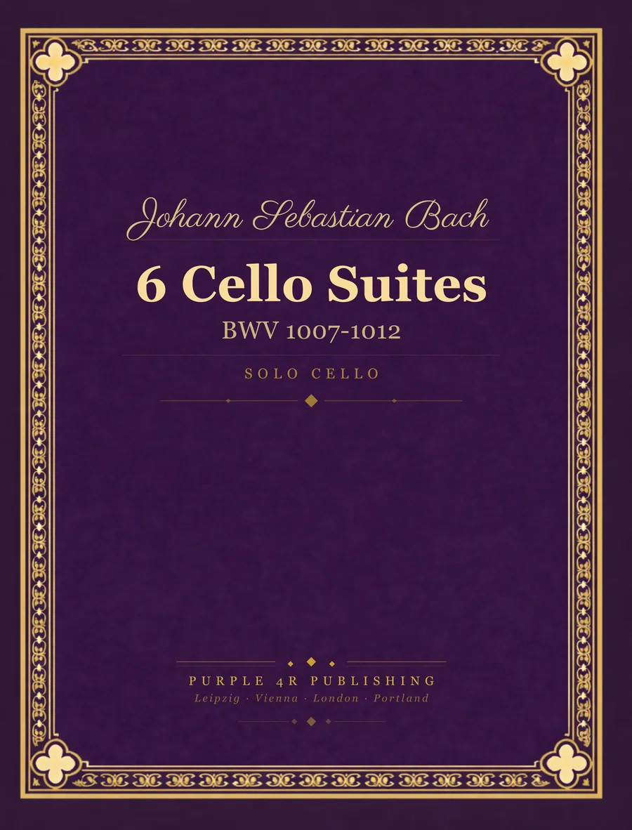 Cover of Johann Sebastian Bach — 6 Cello Suites