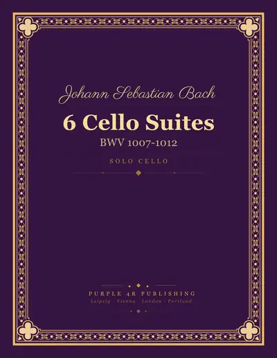 Cover of Johann Sebastian Bach — 6 Cello Suites