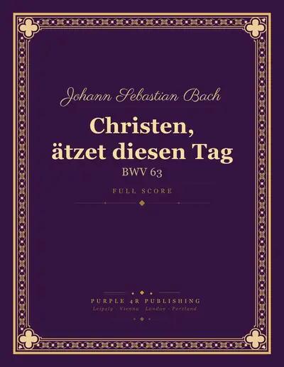Cover of Johann Sebastian Bach — Christen, ätzet diesen Tag