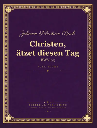 Cover of Johann Sebastian Bach — Christen, ätzet diesen Tag