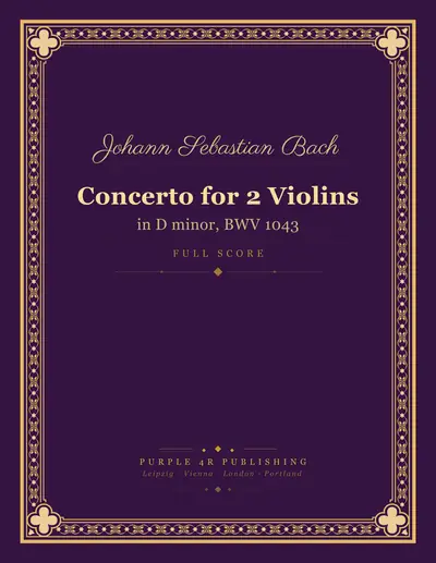 Cover of Johann Sebastian Bach — Concerto for 2 Violins