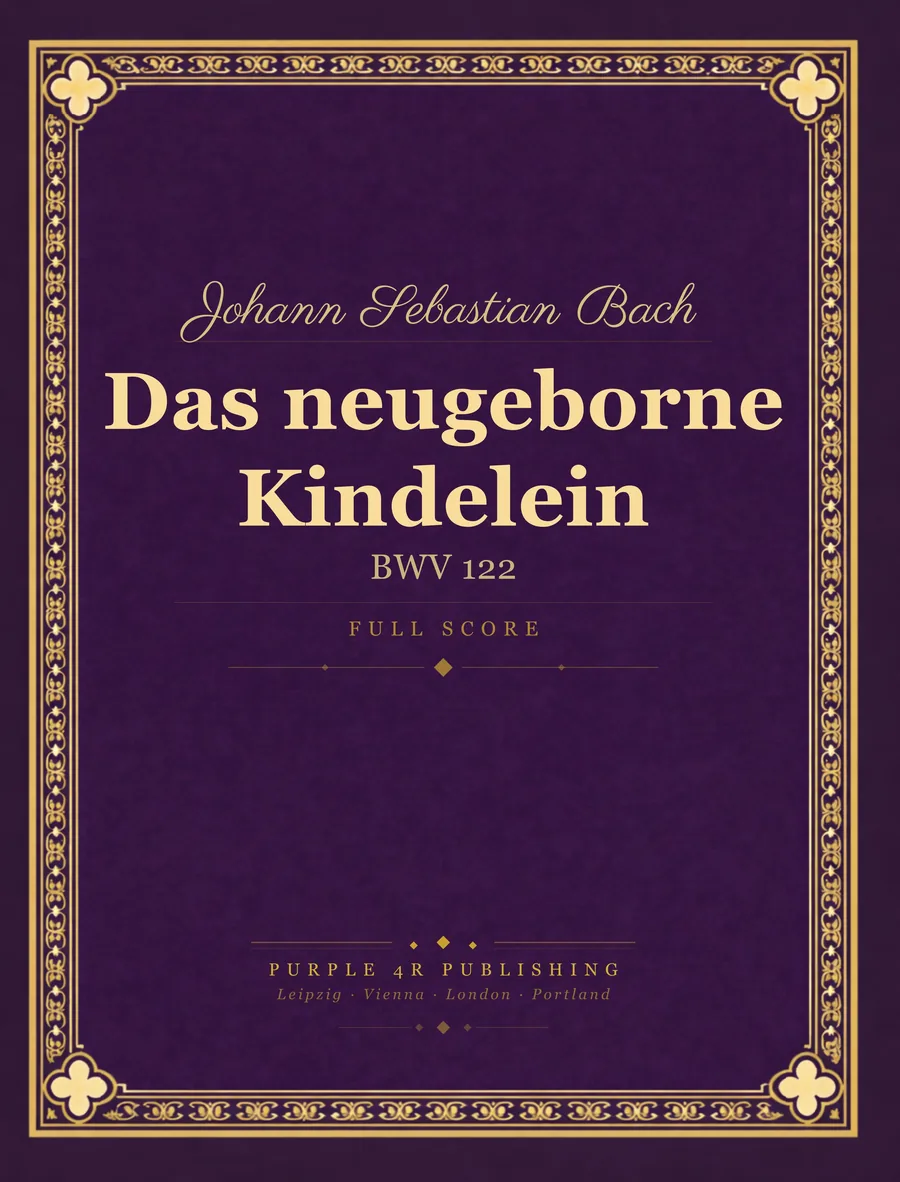 Cover of Johann Sebastian Bach — Das neugeborne Kindelein