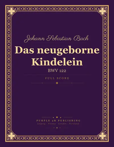 Cover of Johann Sebastian Bach — Das neugeborne Kindelein