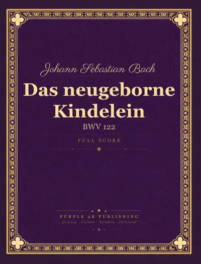 Cover of Johann Sebastian Bach — Das neugeborne Kindelein
