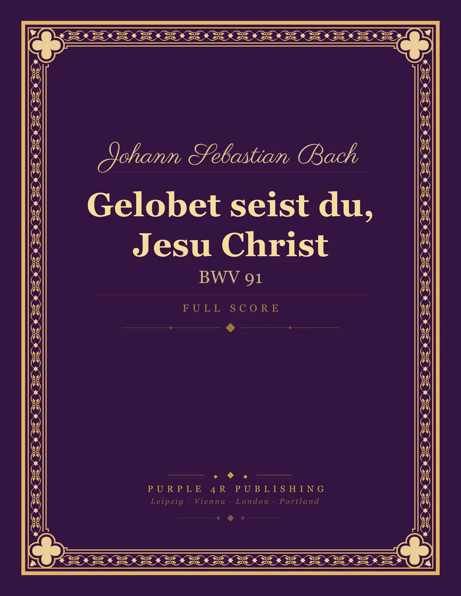 Cover of Johann Sebastian Bach — Gelobet seist du, Jesu Christ