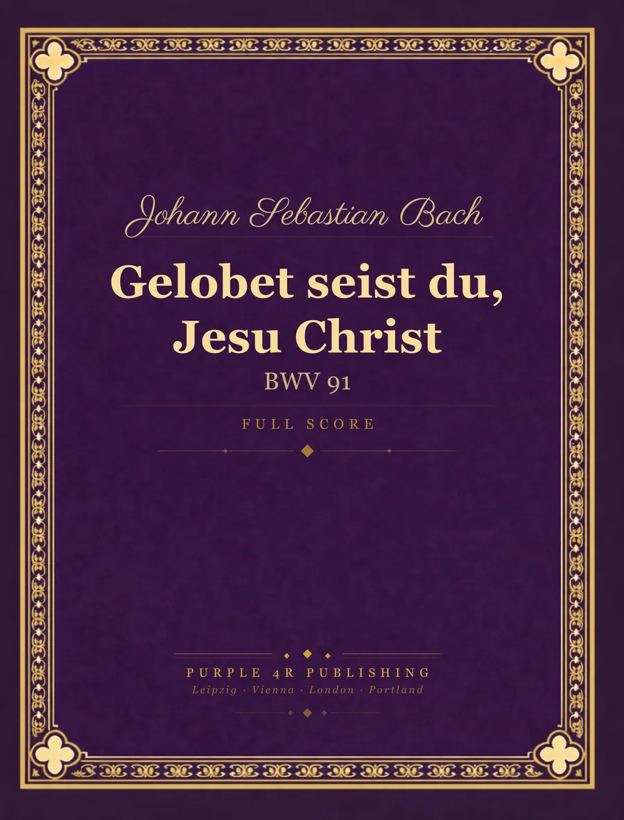 Cover of Johann Sebastian Bach — Gelobet seist du, Jesu Christ