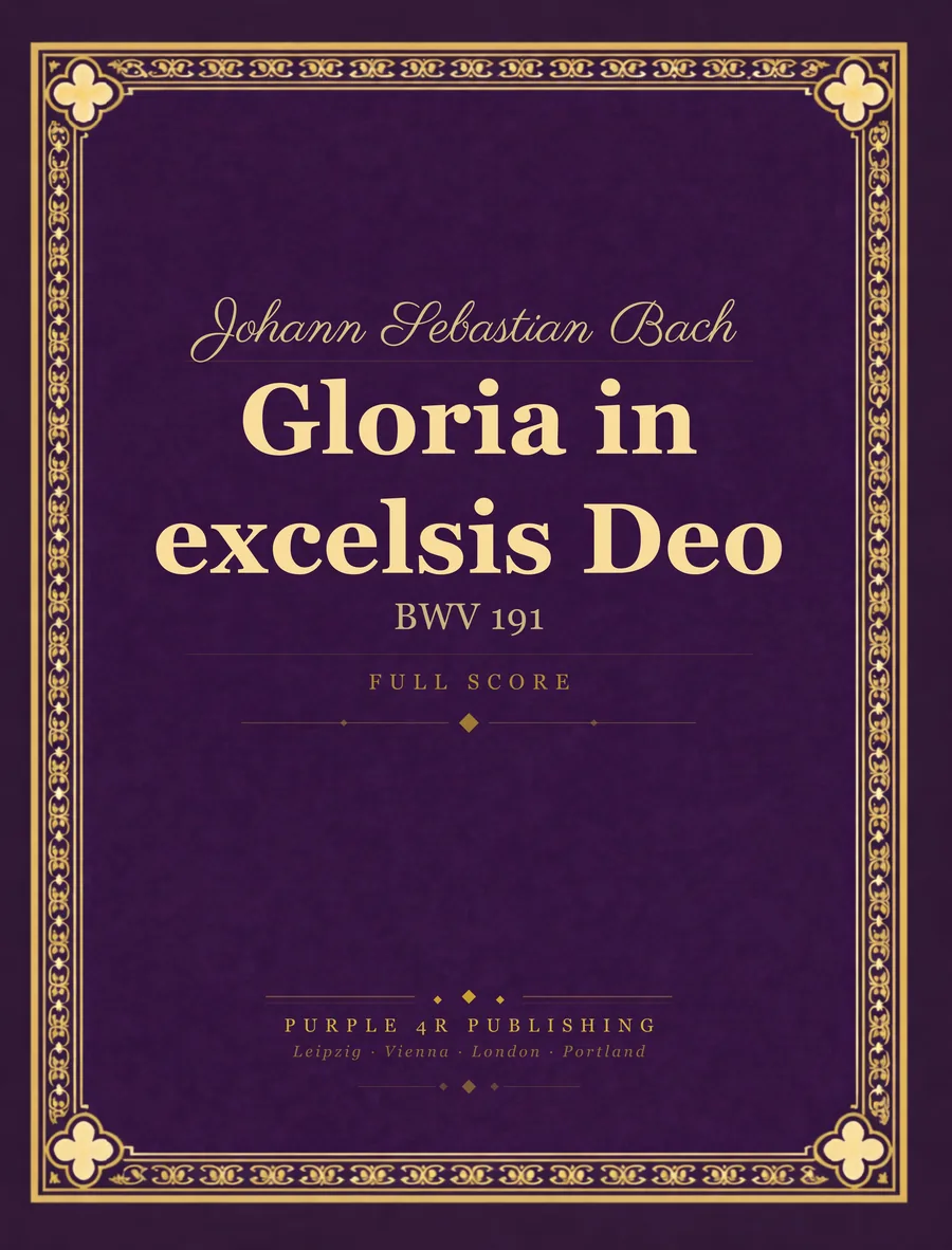 Cover of Johann Sebastian Bach — Gloria in excelsis Deo