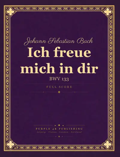 Cover of Johann Sebastian Bach — Ich freue mich in dir