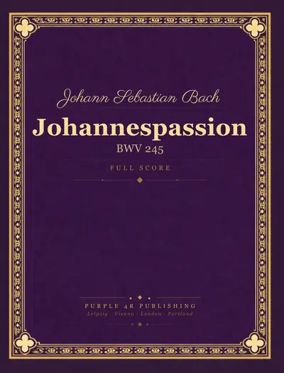 Cover of Johann Sebastian Bach — Johannespassion