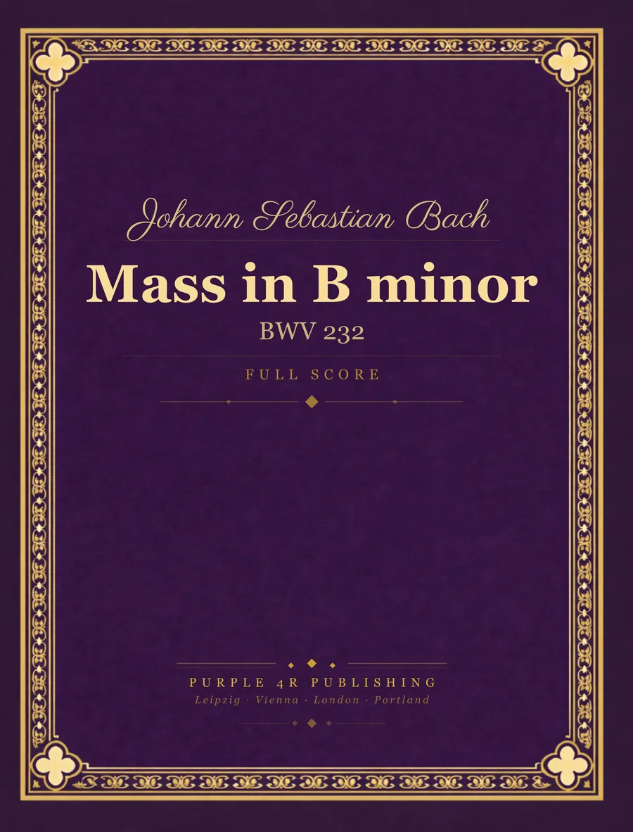 Cover of Johann Sebastian Bach — Mass in B minor