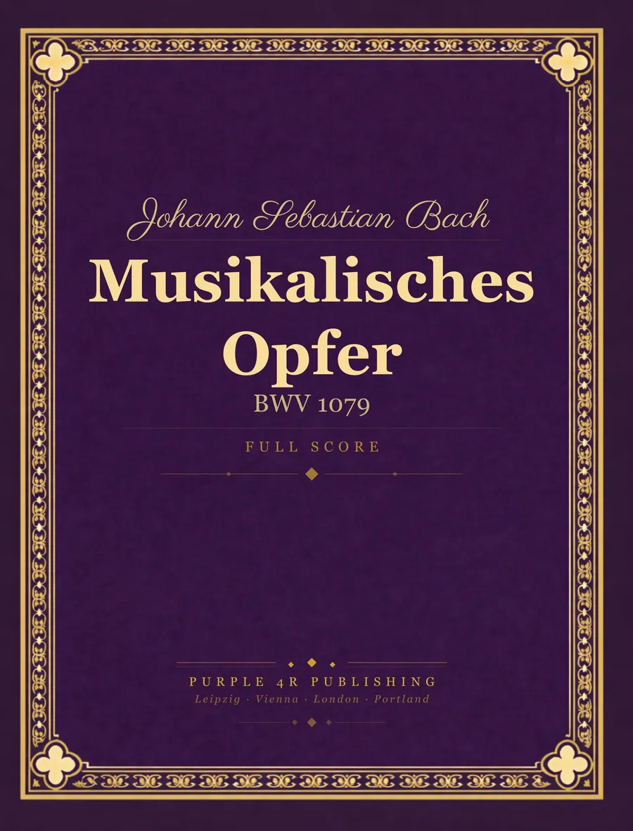 Cover of Johann Sebastian Bach — Musikalisches Opfer