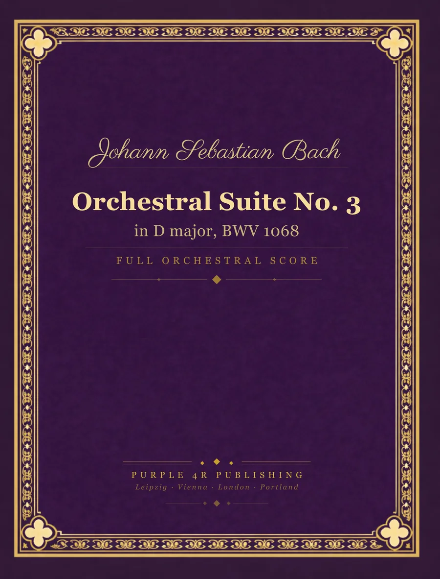 Cover of Johann Sebastian Bach — Orchestral Suite No. 3