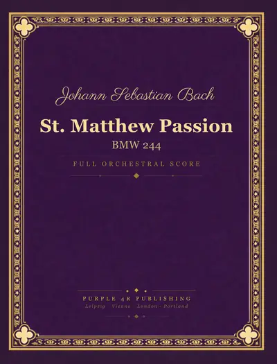 Cover of Johann Sebastian Bach — St. Matthew Passion