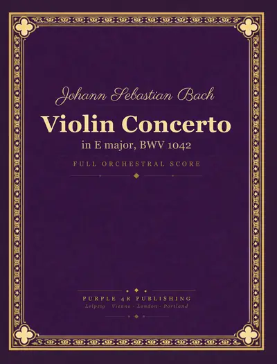 Cover of Johann Sebastian Bach — Violin Concerto