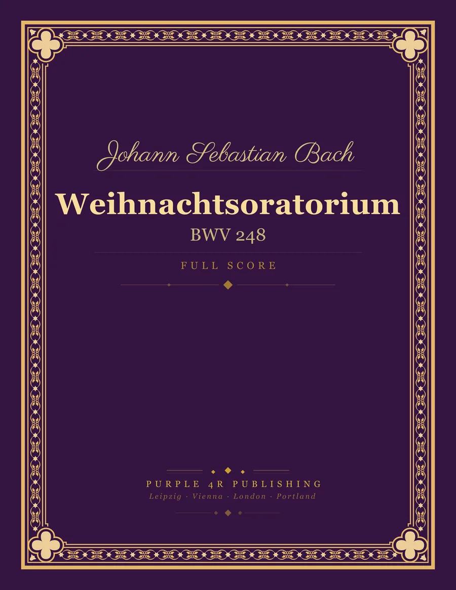 Cover of Johann Sebastian Bach — Weihnachtsoratorium