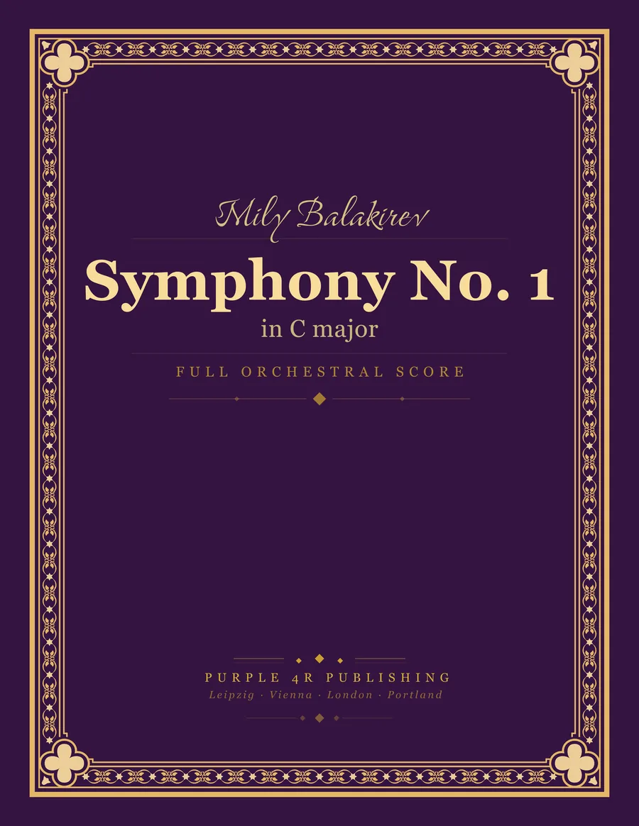 Cover of Mily Balakirev — Symphony No. 1