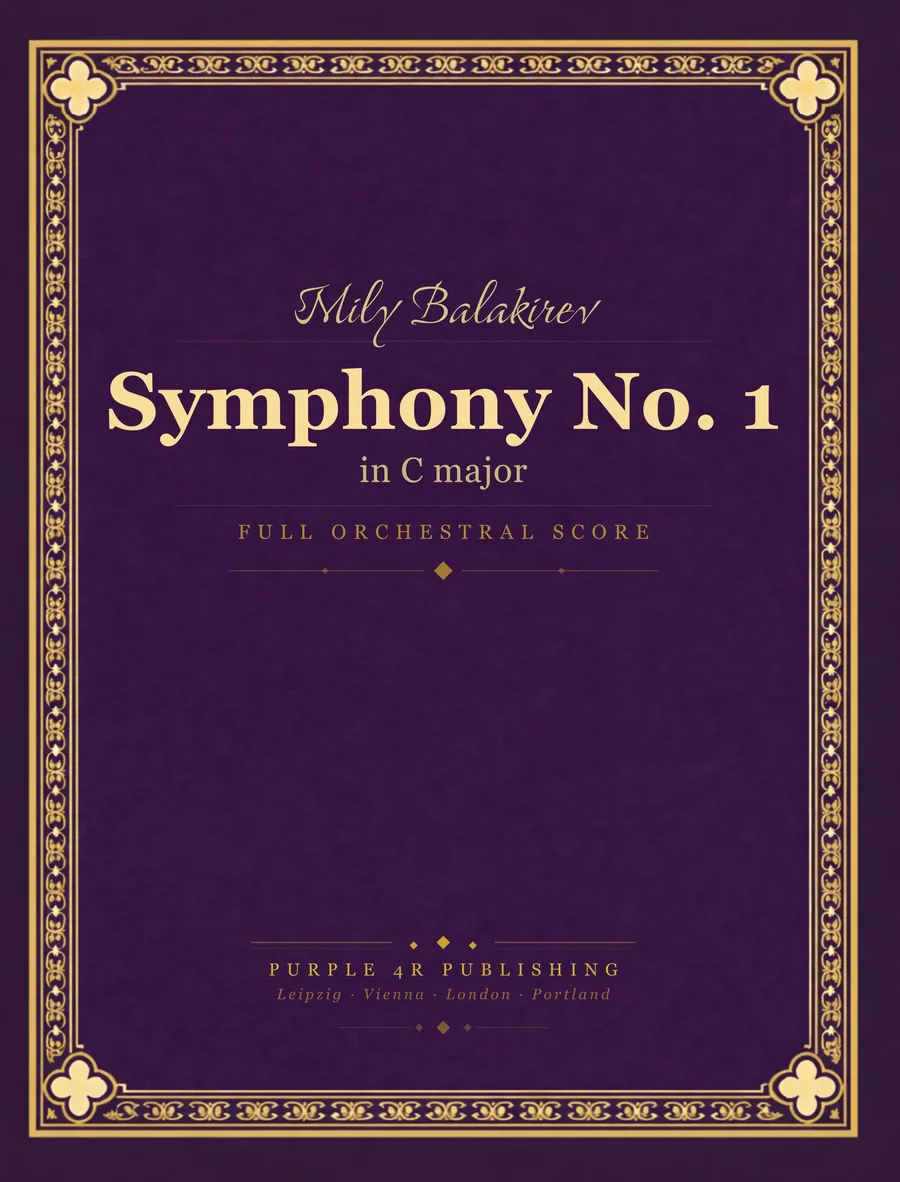 Cover of Mily Balakirev — Symphony No. 1