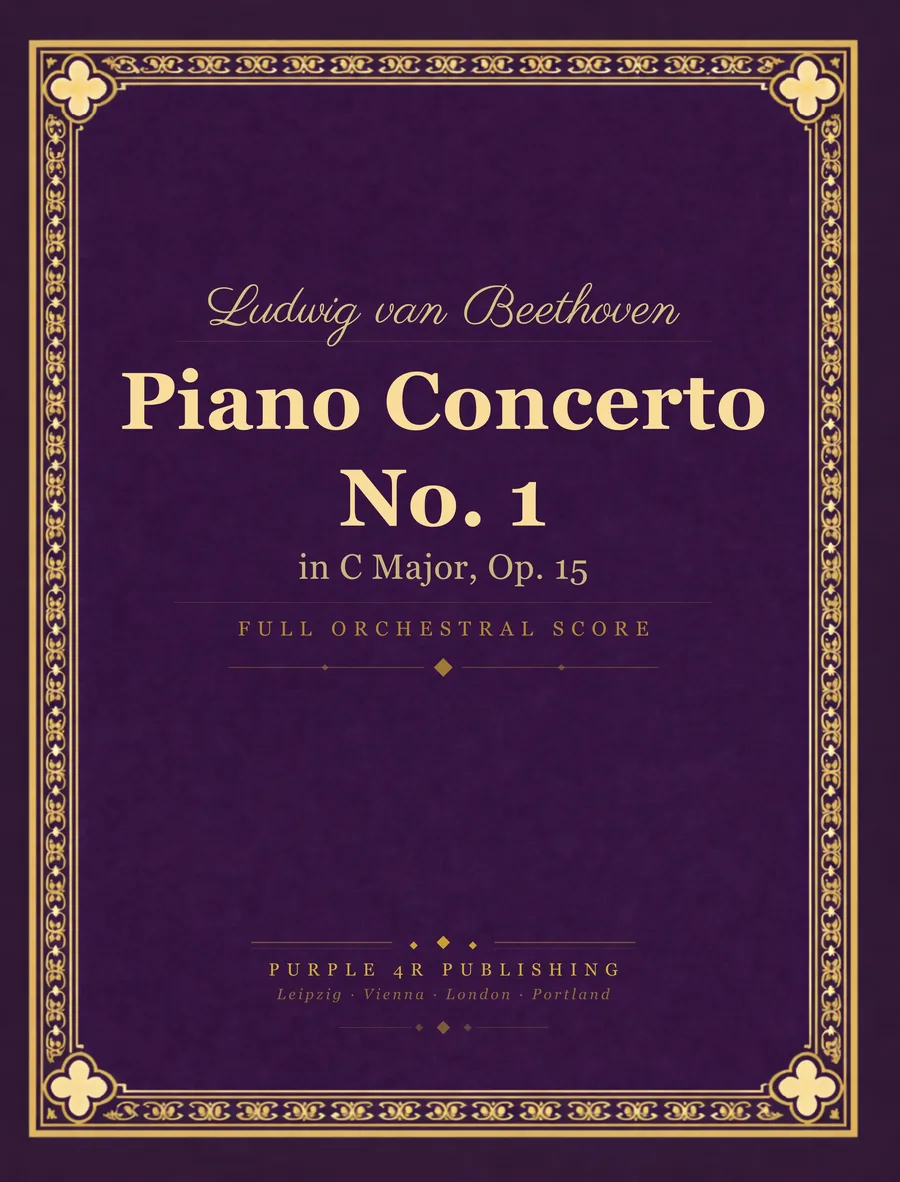 Cover of Ludwig van Beethoven — Piano Concerto No. 1