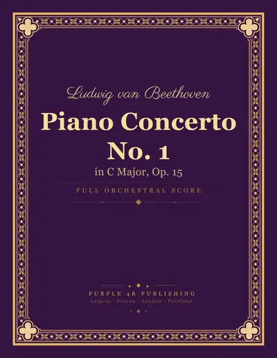 Cover of Ludwig van Beethoven — Piano Concerto No. 1