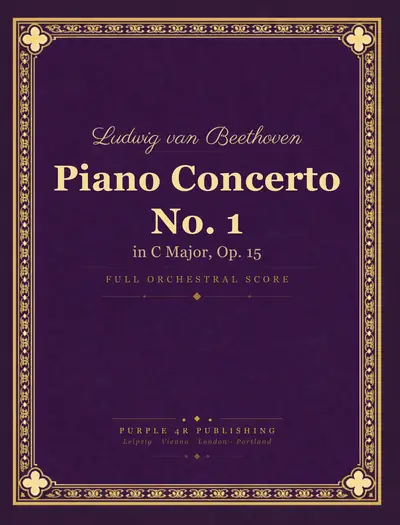 Cover of Ludwig van Beethoven — Piano Concerto No. 1