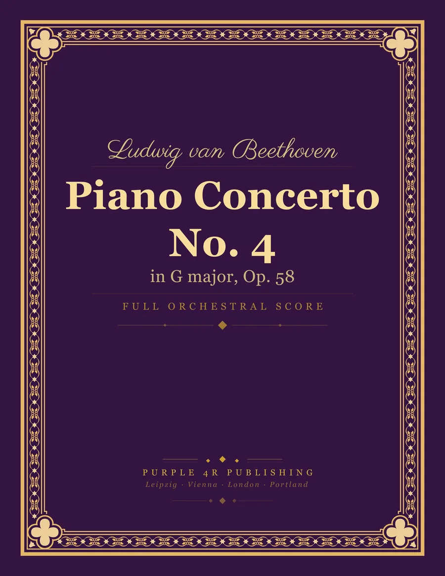 Cover of Ludwig van Beethoven — Piano Concerto No. 4