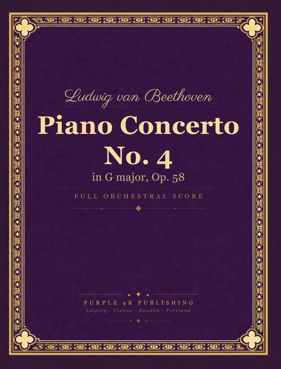Cover of Ludwig van Beethoven — Piano Concerto No. 4