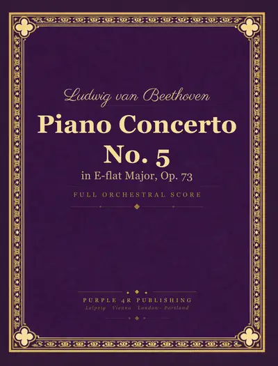 Cover of Ludwig van Beethoven — Piano Concerto No. 5