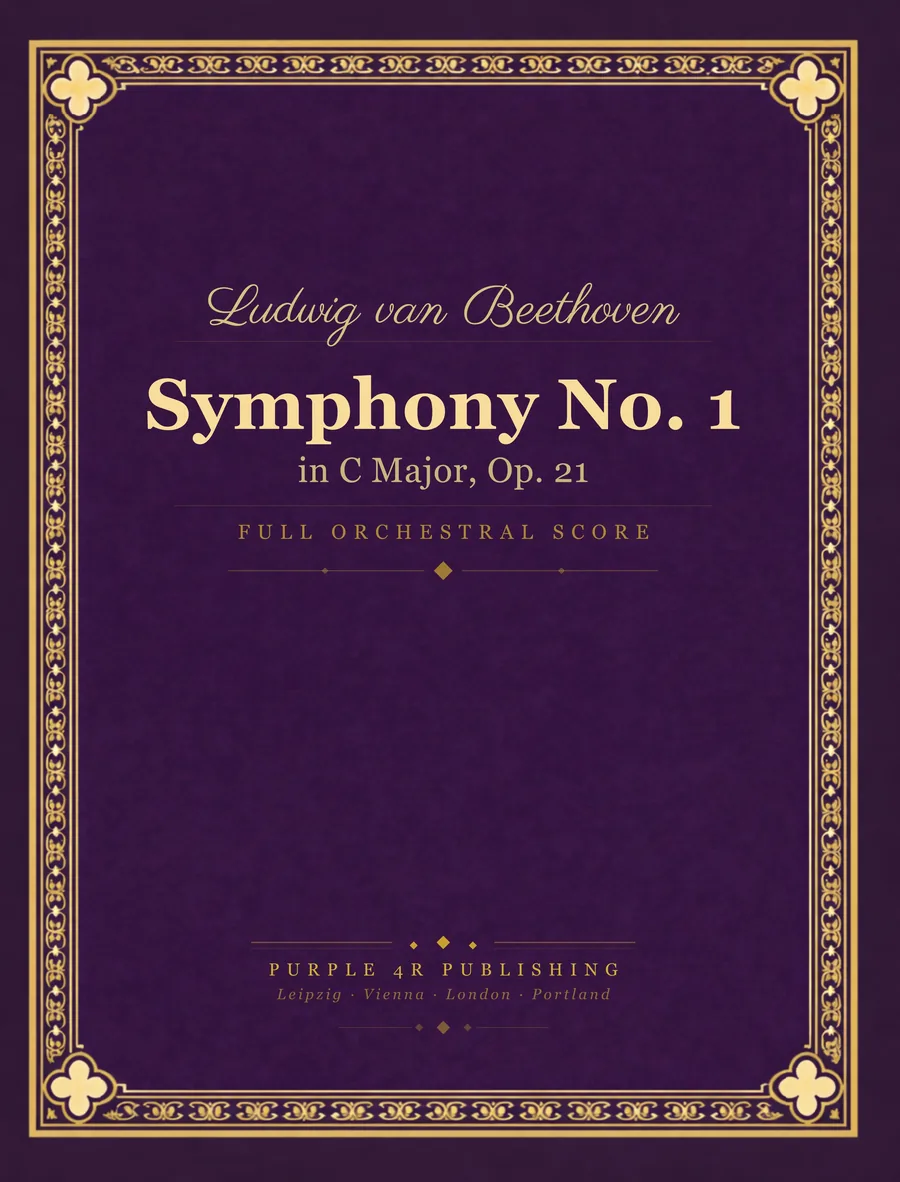 Cover of Ludwig van Beethoven — Symphony No. 1