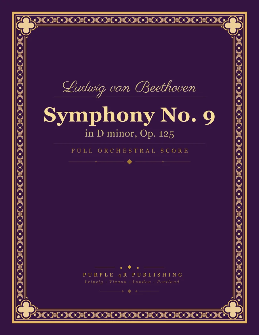 Cover of Ludwig van Beethoven — Symphony No. 9