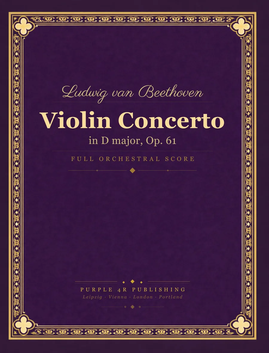 Cover of Ludwig van Beethoven — Violin Concerto