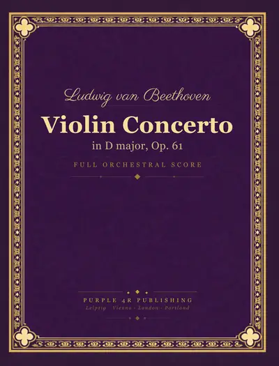 Cover of Ludwig van Beethoven — Violin Concerto