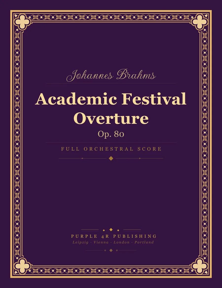 Cover of Johannes Brahms — Academic Festival Overture