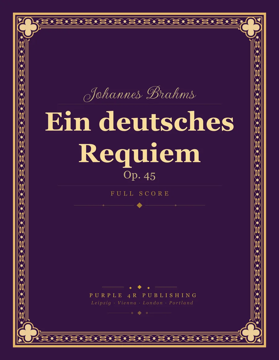 Cover of Johannes Brahms — Ein deutsches Requiem
