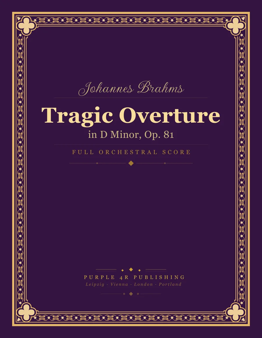 Cover of Johannes Brahms — Tragic Overture