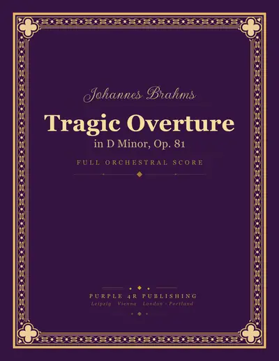 Cover of Johannes Brahms — Tragic Overture
