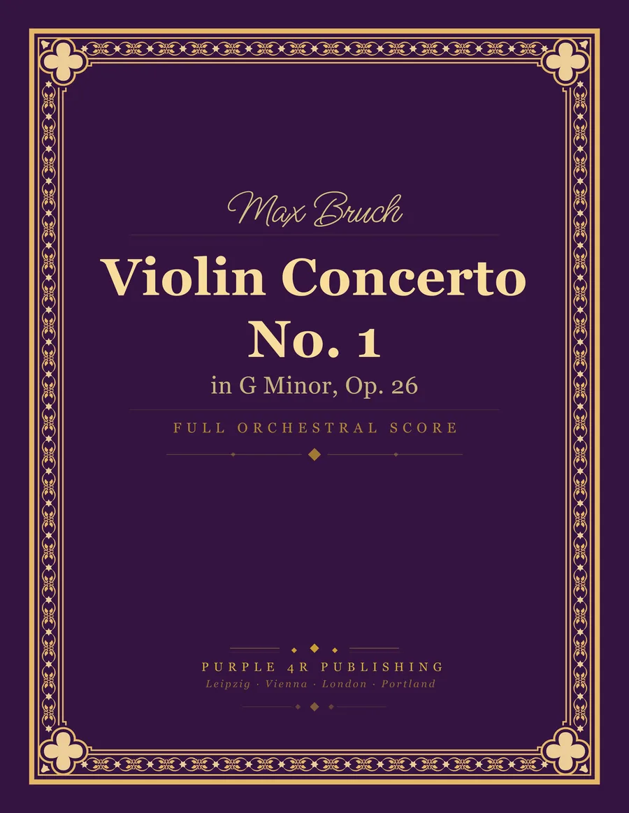 Cover of Max Bruch — Violin Concerto No. 1