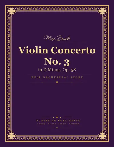 Cover of Max Bruch — Violin Concerto No. 3