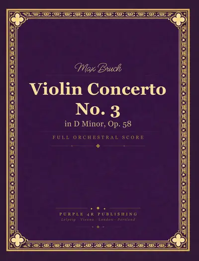 Cover of Max Bruch — Violin Concerto No. 3