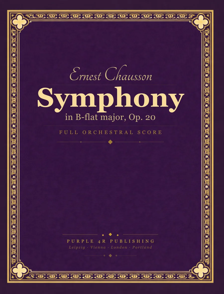 Cover of Ernest Chausson — Symphony