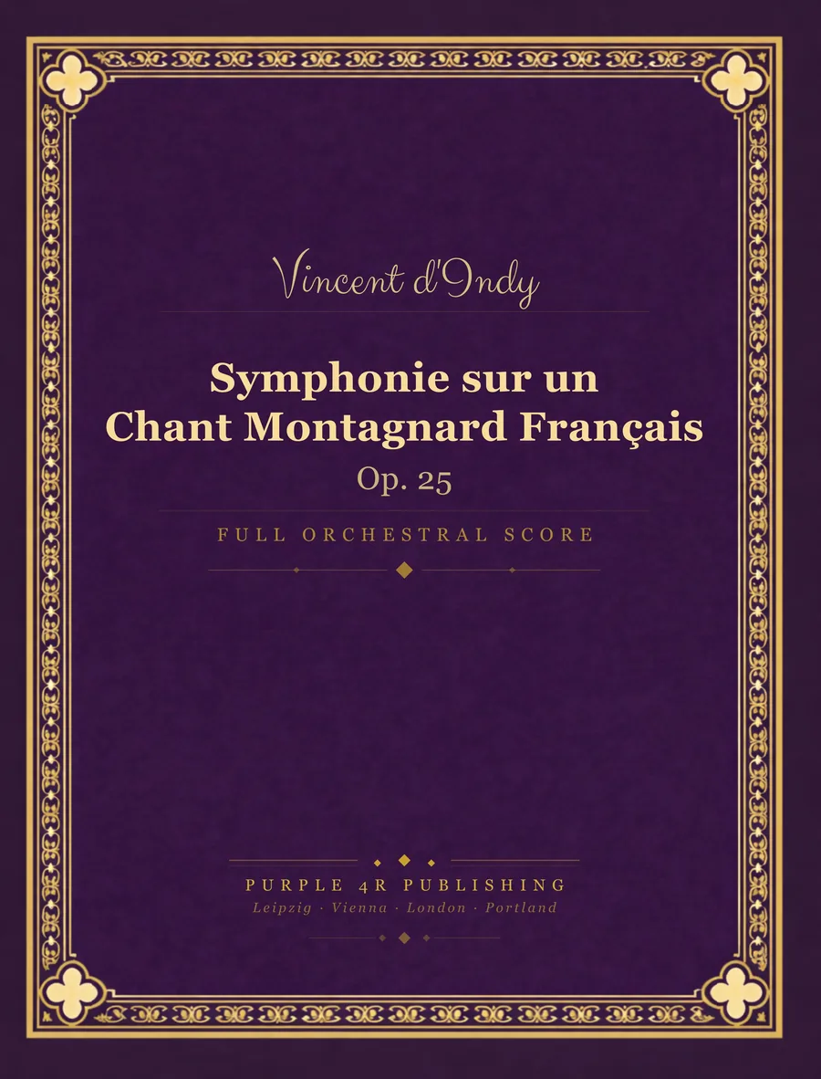 Cover of Vincent d'Indy — Symphonie sur un Chant Montagnard Français