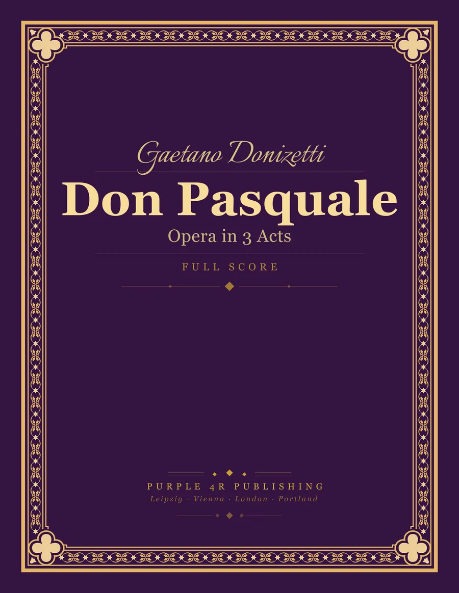 Cover of Gaetano Donizetti — Don Pasquale