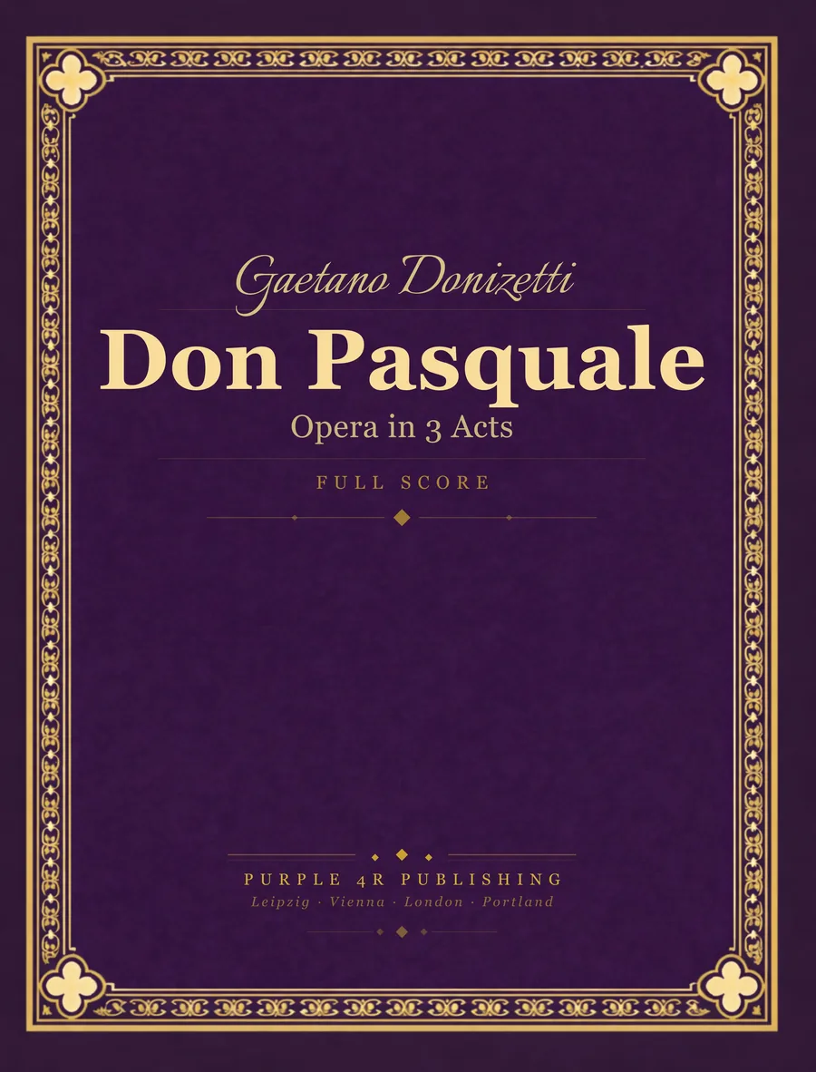 Cover of Gaetano Donizetti — Don Pasquale