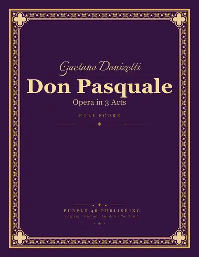 Cover of Gaetano Donizetti — Don Pasquale
