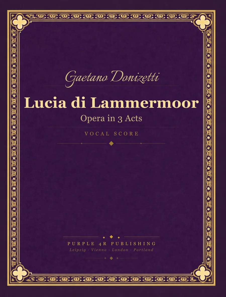 Cover of Gaetano Donizetti — Lucia di Lammermoor