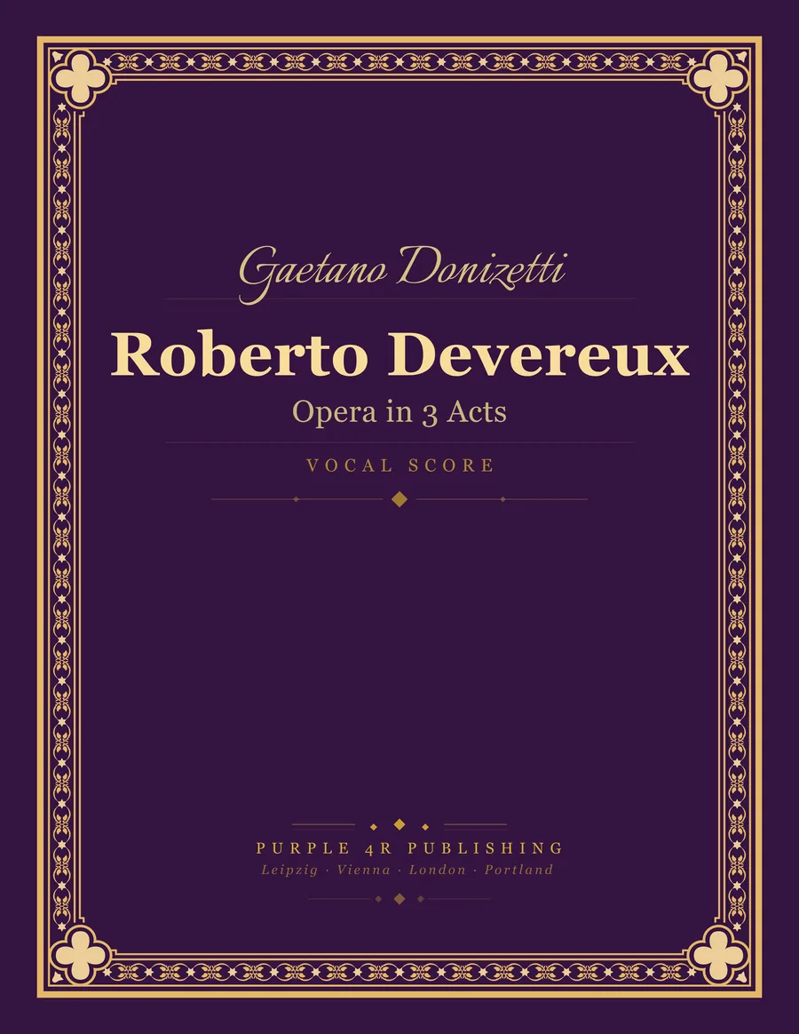 Cover of Gaetano Donizetti — Roberto Devereux