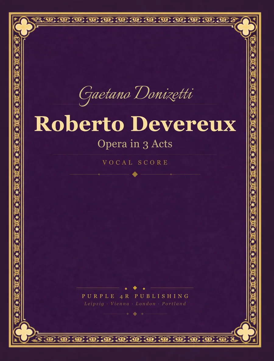 Cover of Gaetano Donizetti — Roberto Devereux