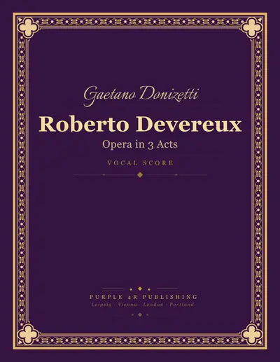 Cover of Gaetano Donizetti — Roberto Devereux